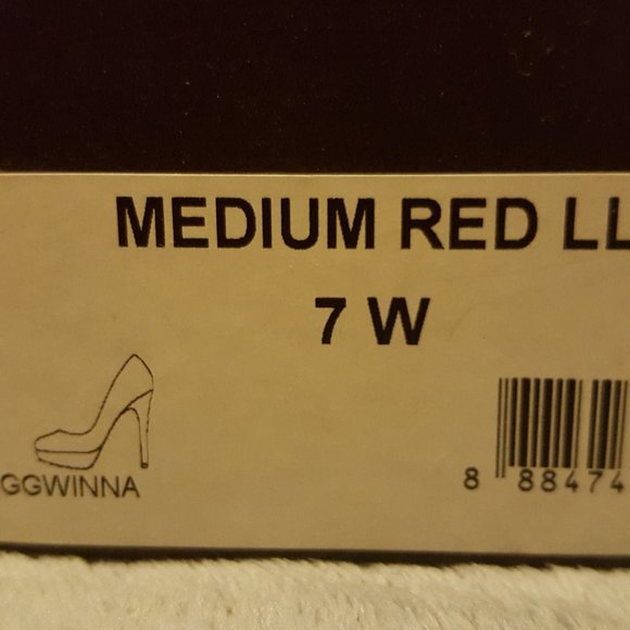 Guess Winna Women's Size 7W Dark Red Platform Stiletto Pumps - Picture 2 of 2